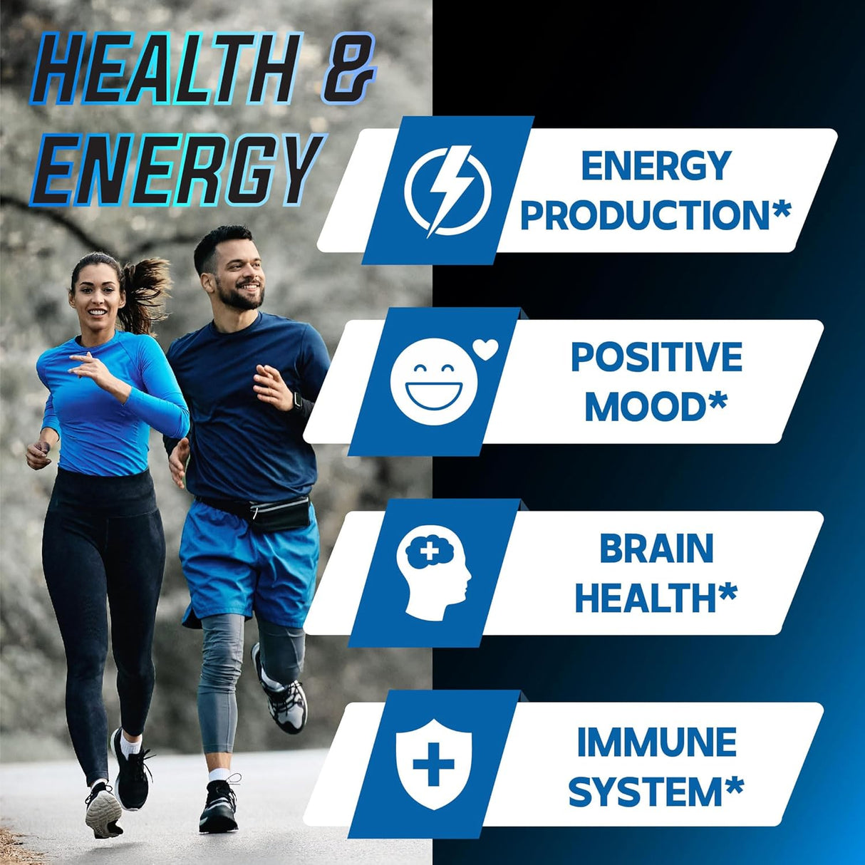 Suplemento NAD+ 1000mg - Energía, Reparación, 60 Cápsulas