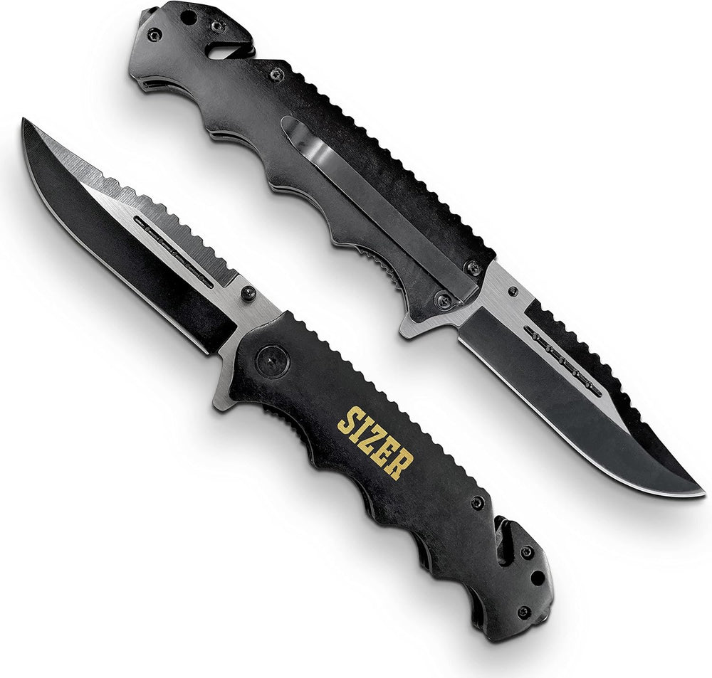 Cuchillo clásico personalizable personal con caja de madera