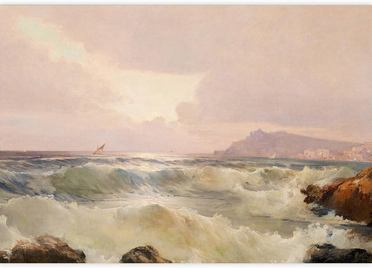 Adhesivo removible de pared/mural de pared pastel, amanecer