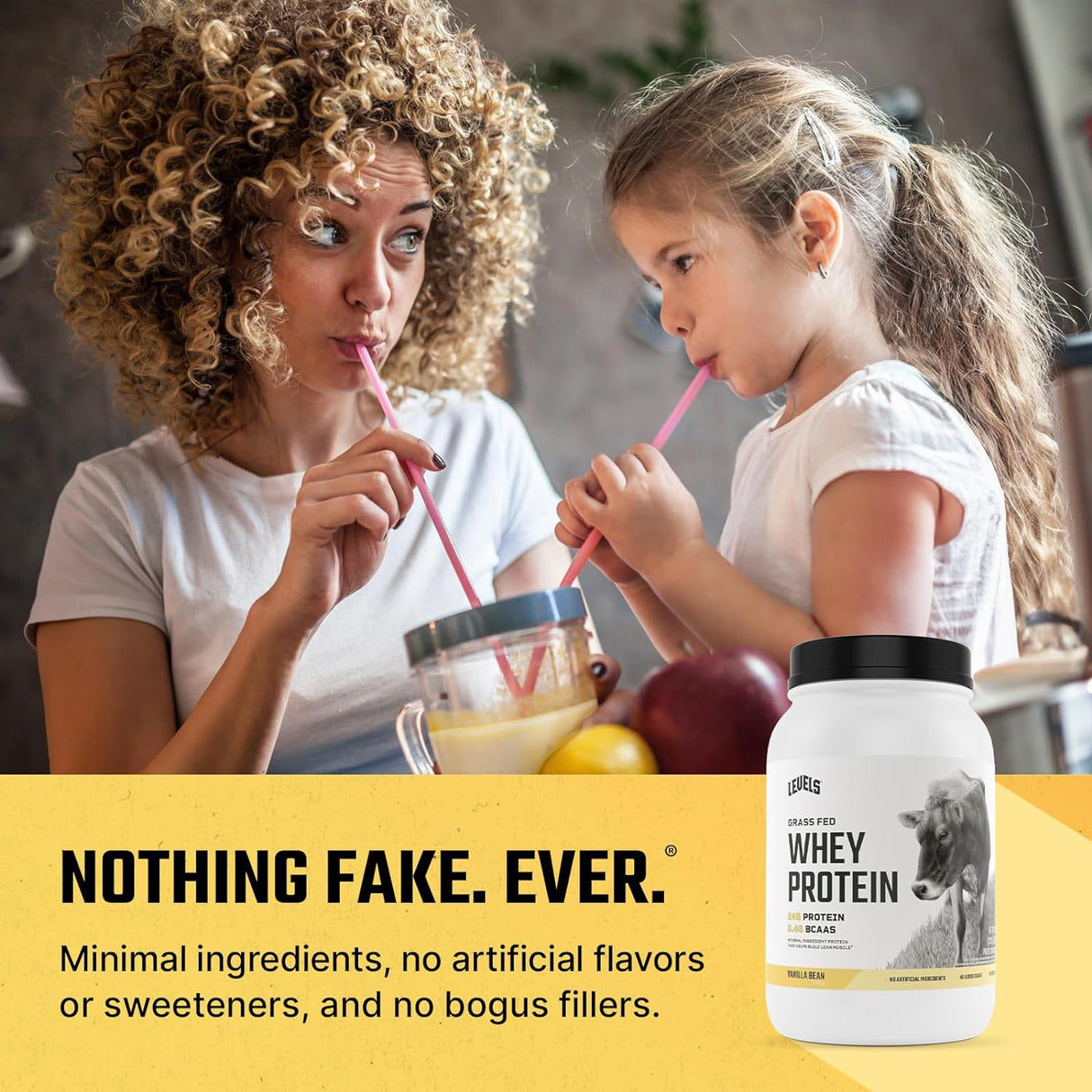 Proteína de Suero Grass Fed, Levels, 24G, 2LB, Sin Artificiales