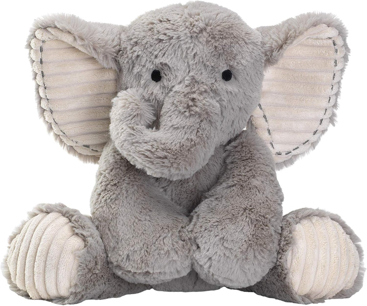 Lambs & Ivy Jungle Safari - Peluche de elefante de peluche gris Jett