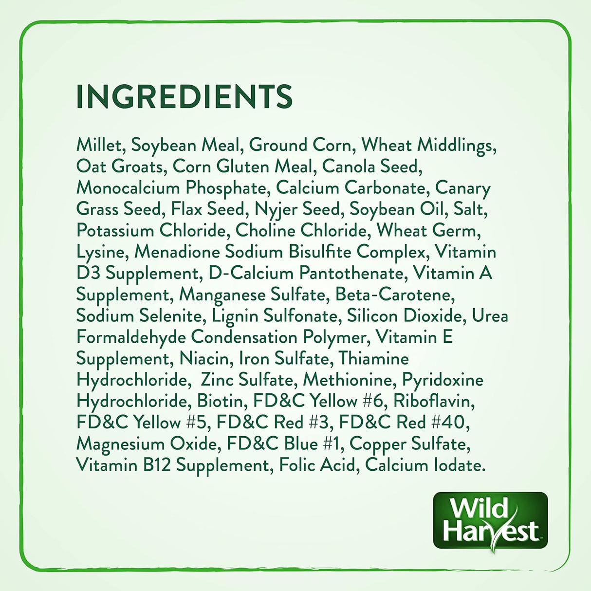 Wild Harvest Mezcla para aves pequeñas, bolsa de 10 libras