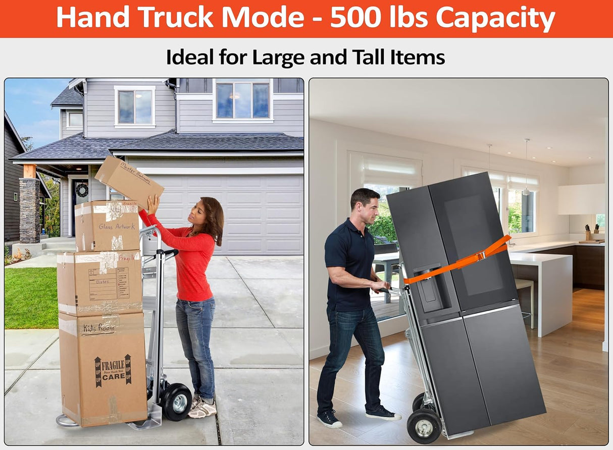 Carretilla Convertible Vergo Industrial 3 en 1 AS7A2 750 lb