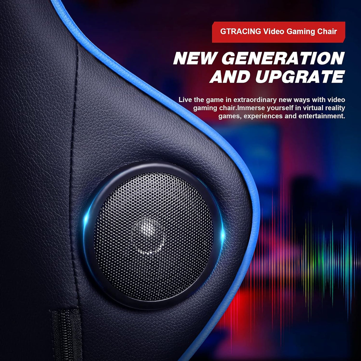 Silla de juegos con reposapiés ergonómica alta resistencia