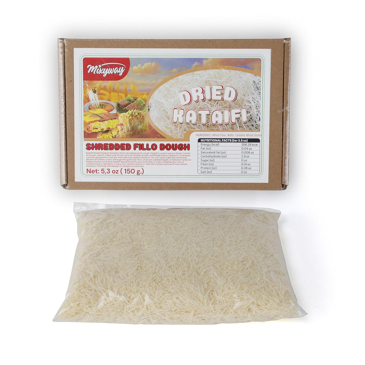 Kataifi de Fideos Fillo para Postre Dubai con Pistacho 150g