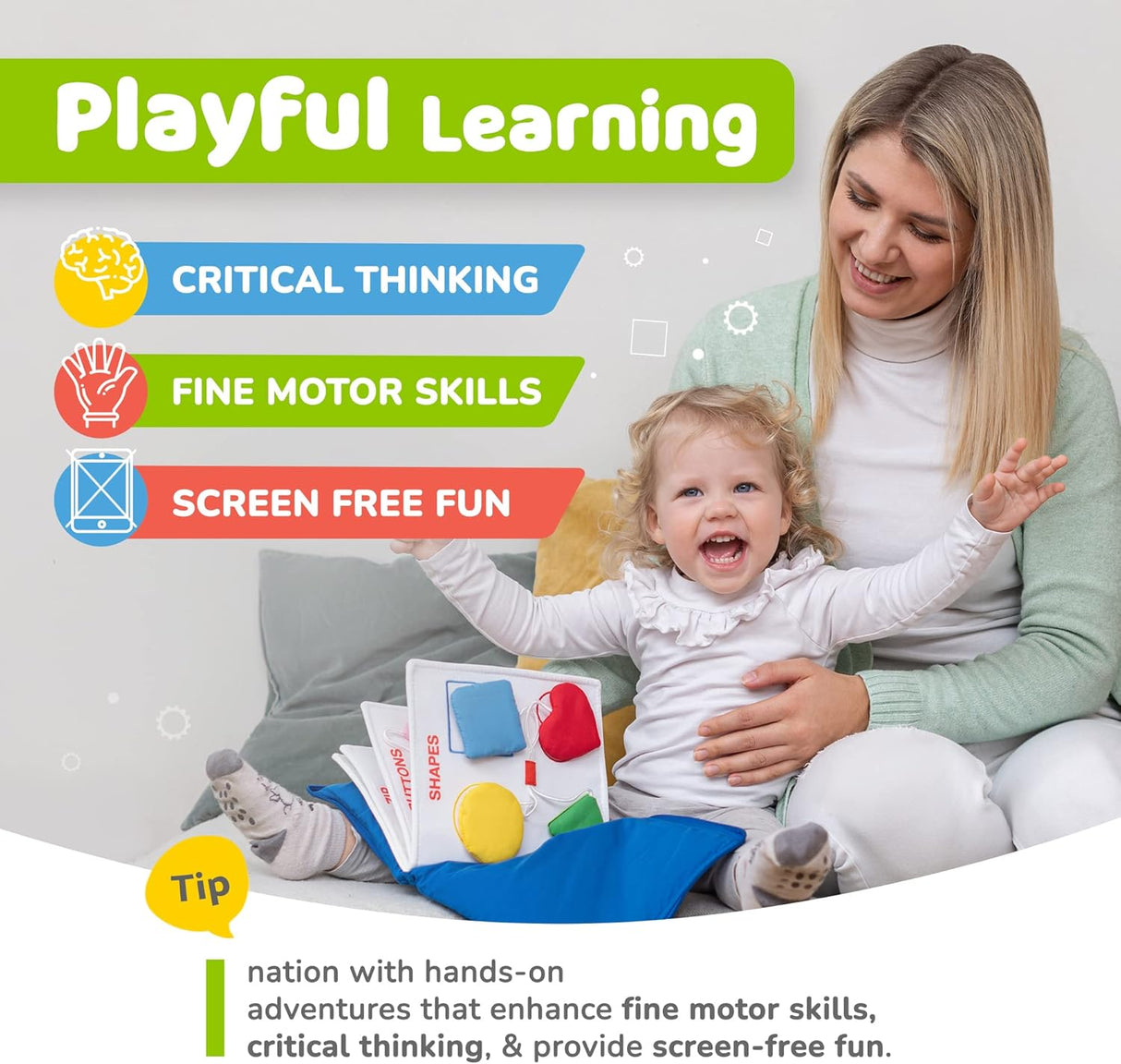 Libro de Actividades de deMoca para Niños de 1-3 Años