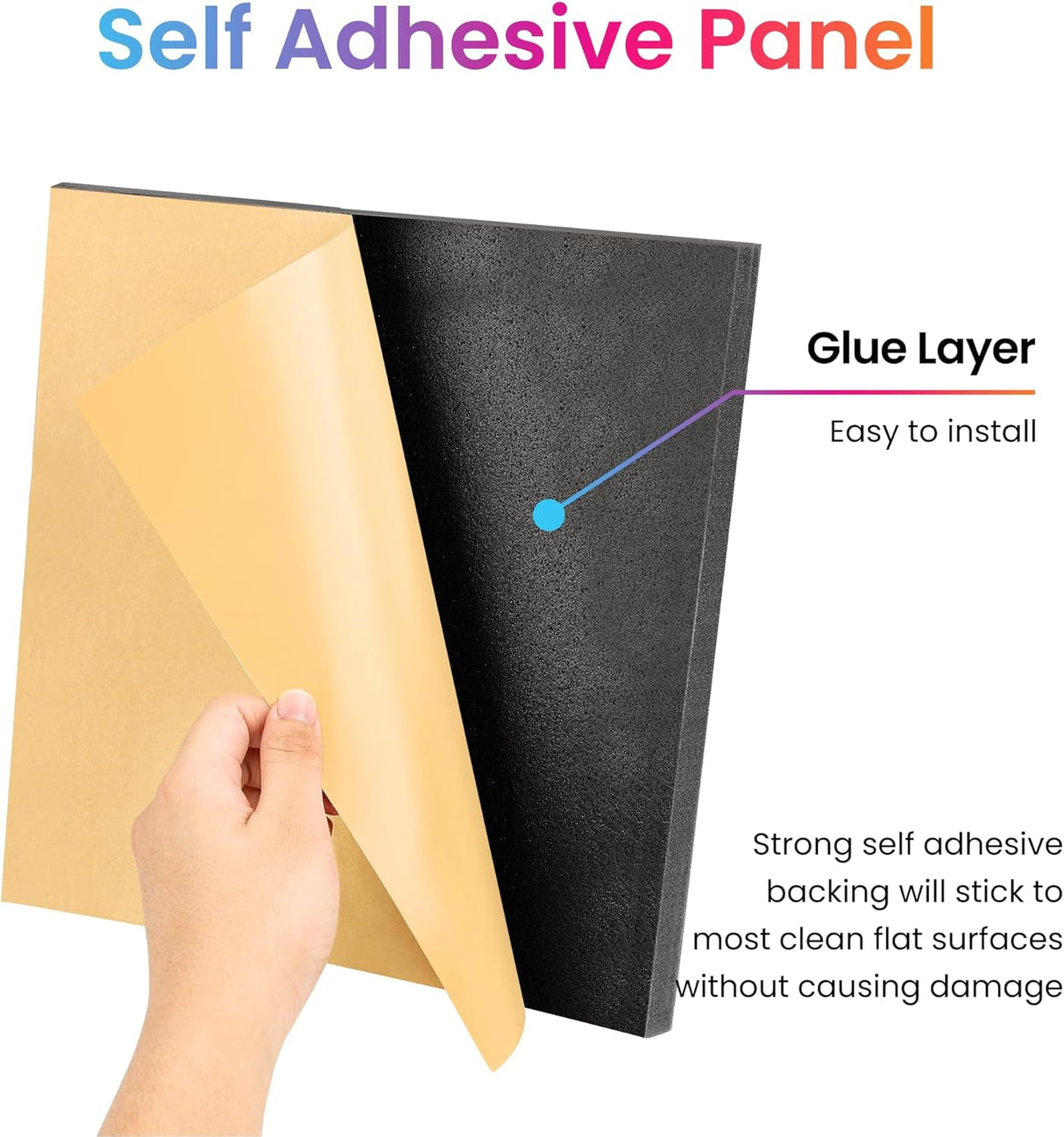 Paneles Acústicos Fstop Labs 2 x 12 Autoadhesivos Wedge