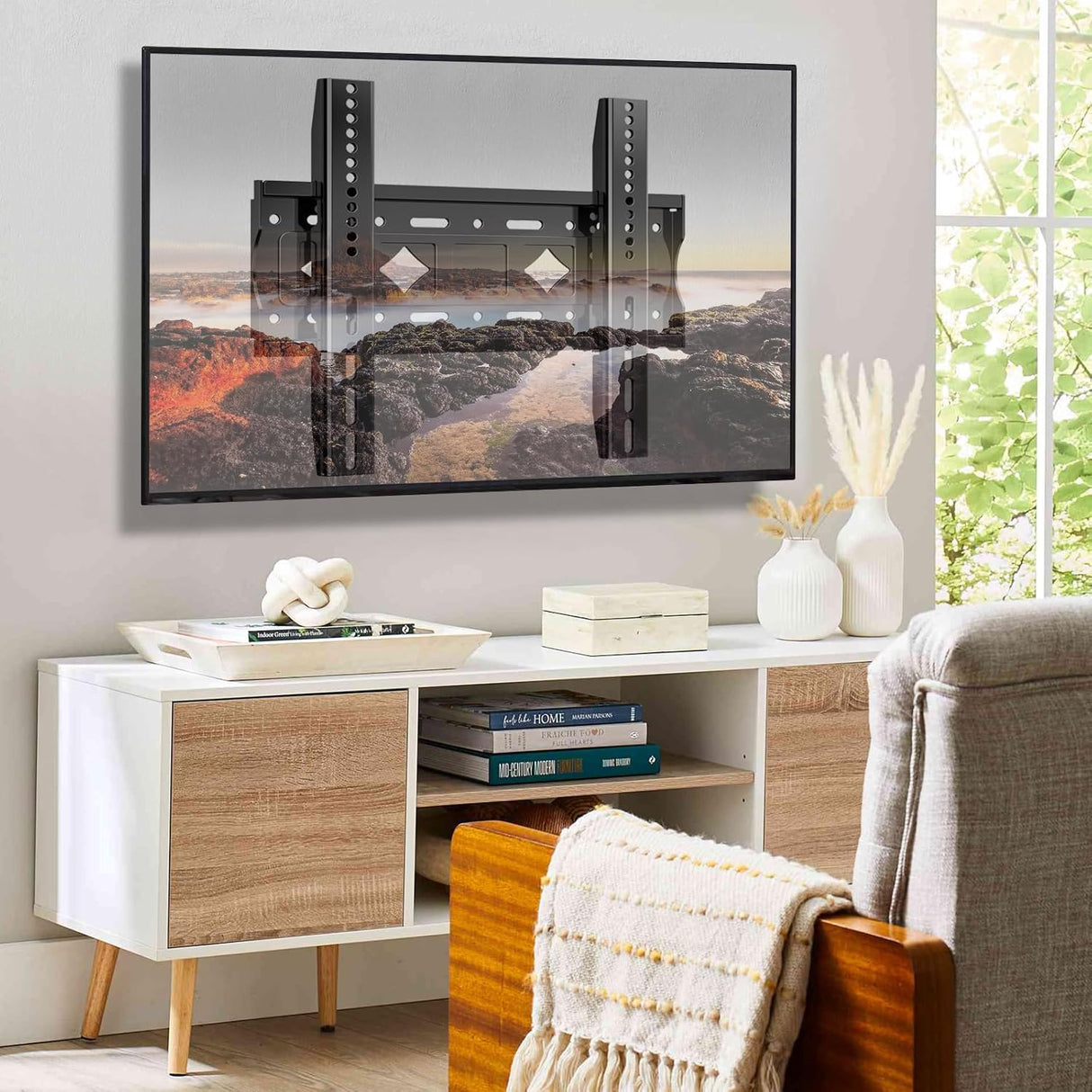 Soporte de Pared para TV, Compatible 32-68 hasta 99lbs, VESA 400