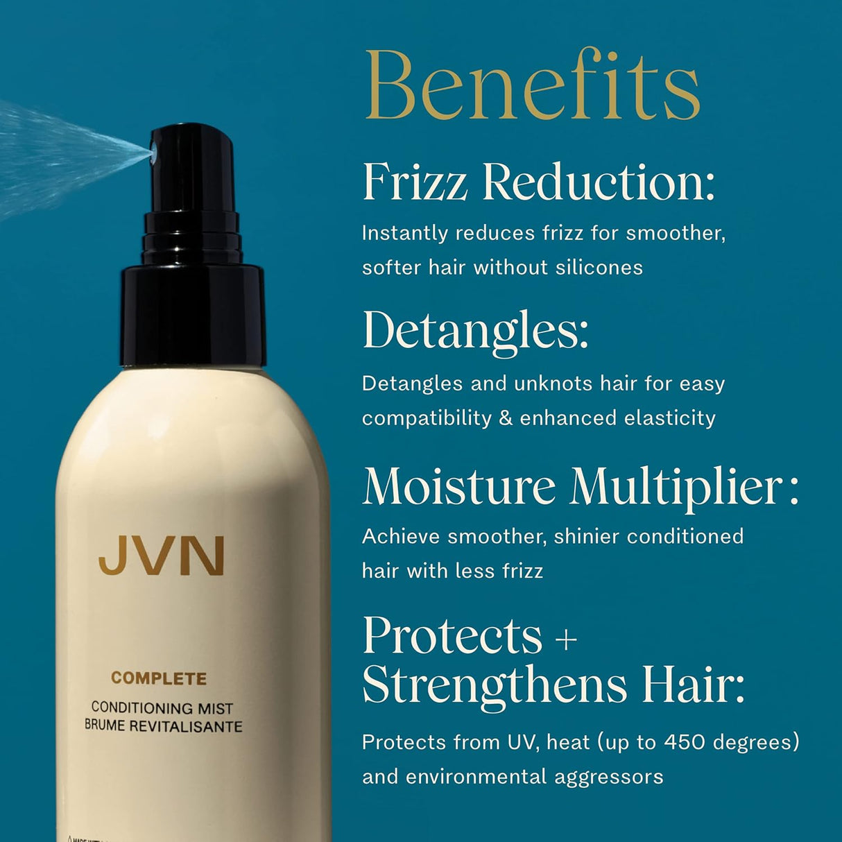 Shampoos y Acondicionador sin enjuague espray de hidratación