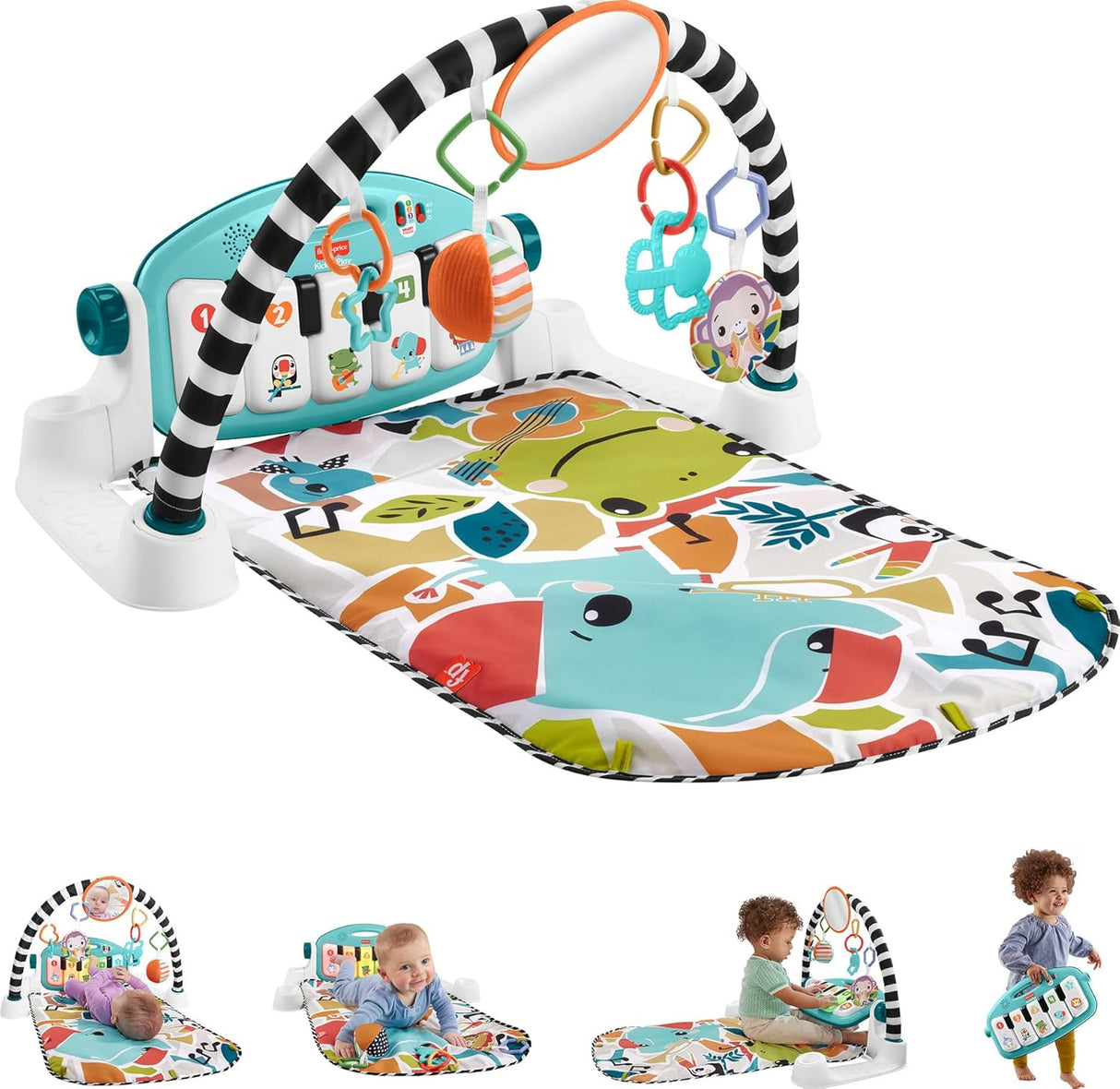 Gimnasio Musical Fisher-Price Kick & Play para Bebés 0+ Meses