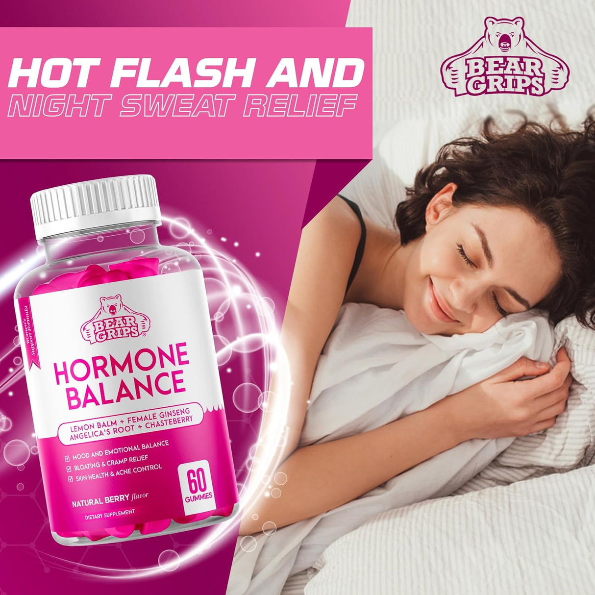 Equilibrio hormonal para mujeres para aliviar dolor