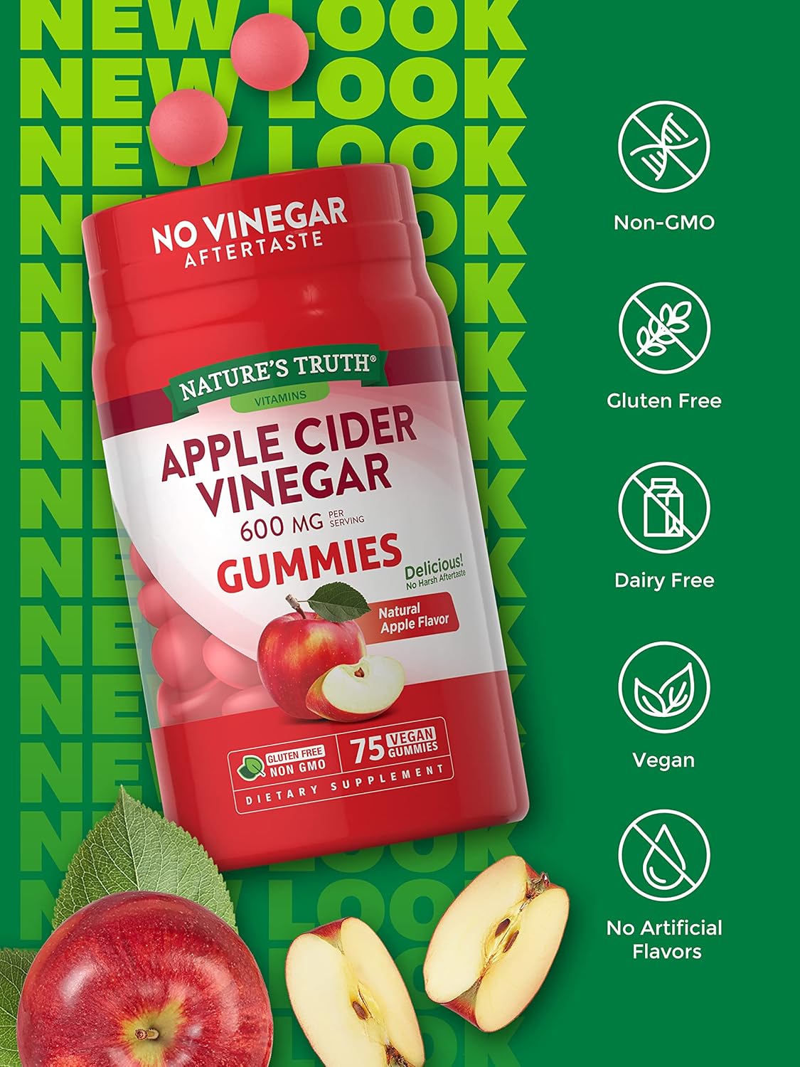 Suplementos Nature's Truth Vinagre de sidra de manzana