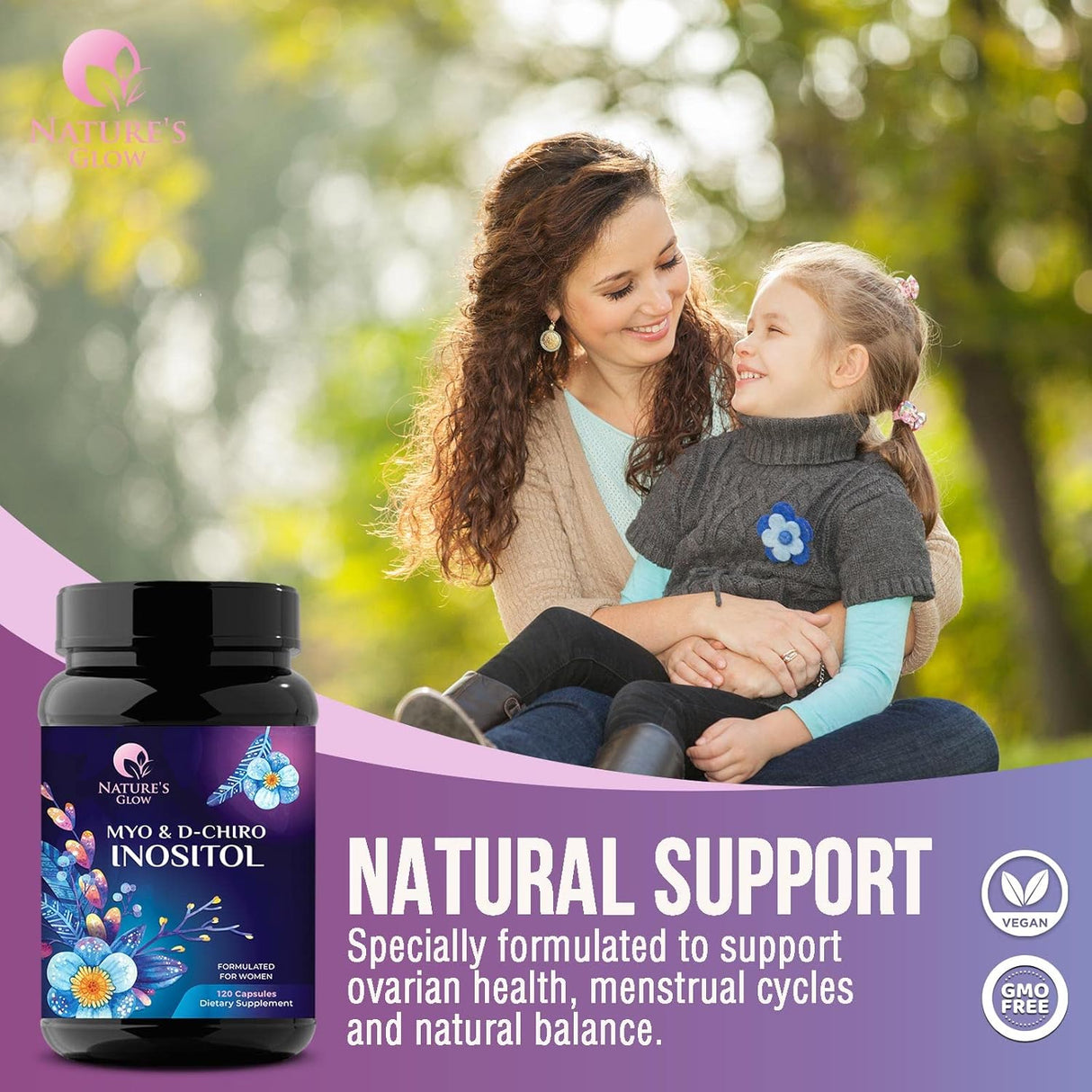 Suplementos Myo-inositol D-Chiro Inositol Hormona vegana