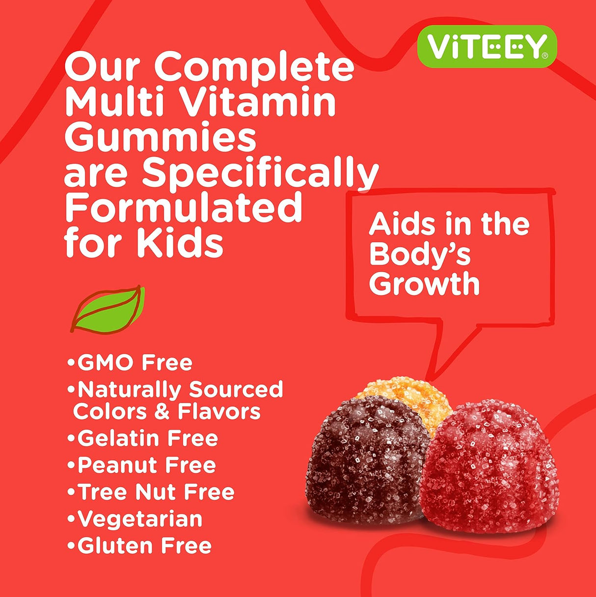 Gomitas Multivitamínicas para Niños con 12 Minerales Esenciales