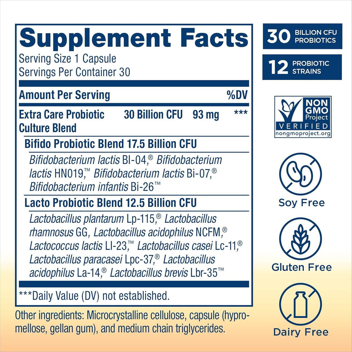 Suplementos Alimenticios probiótico de la flora intestinal