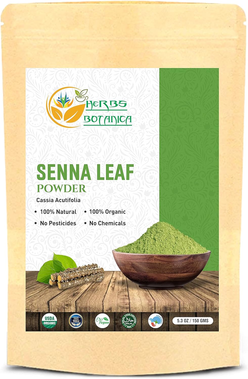 Polvo de hoja de sena orgánico | Alivia el estómago