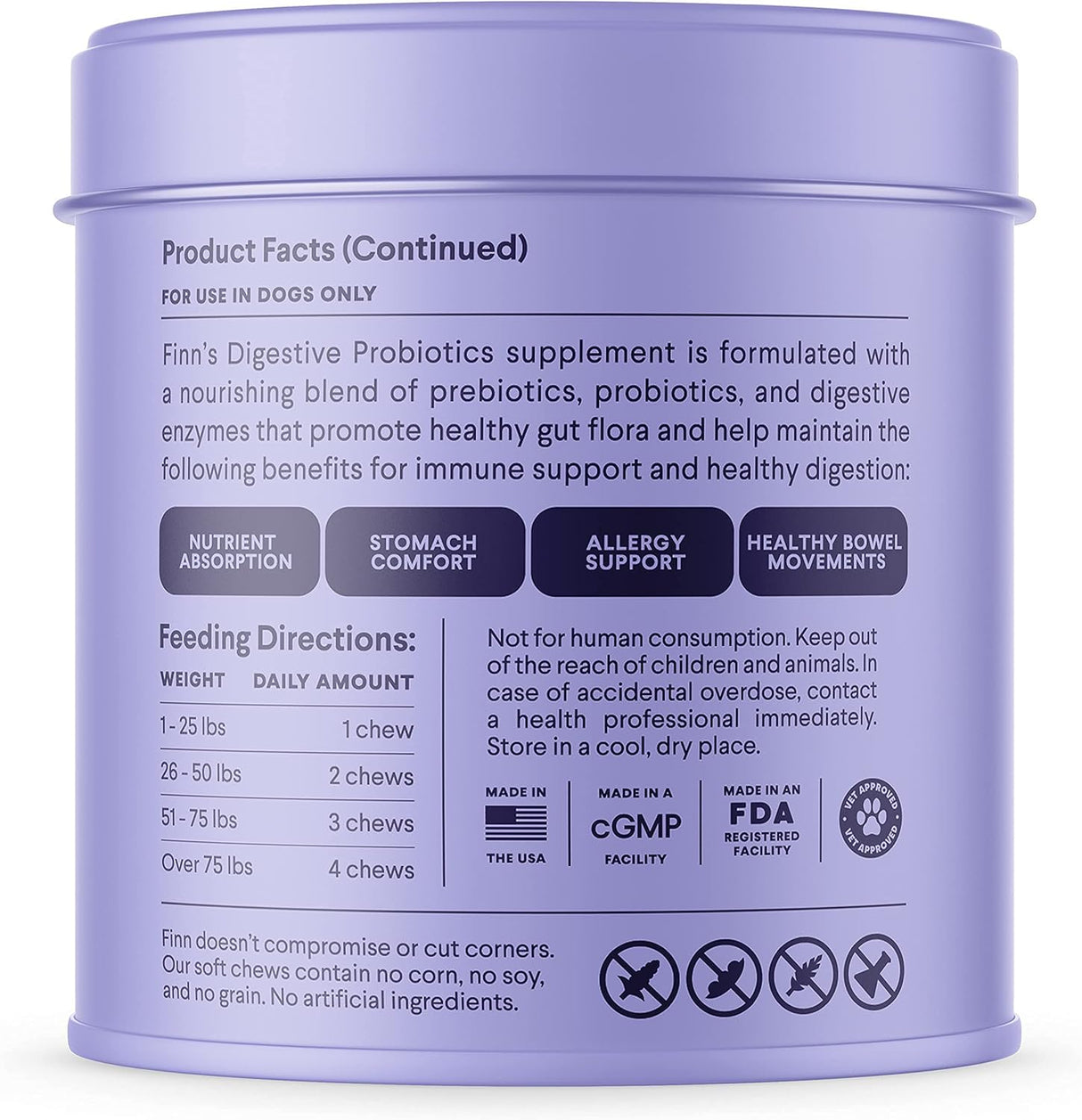 Vitaminas Probióticos para perros