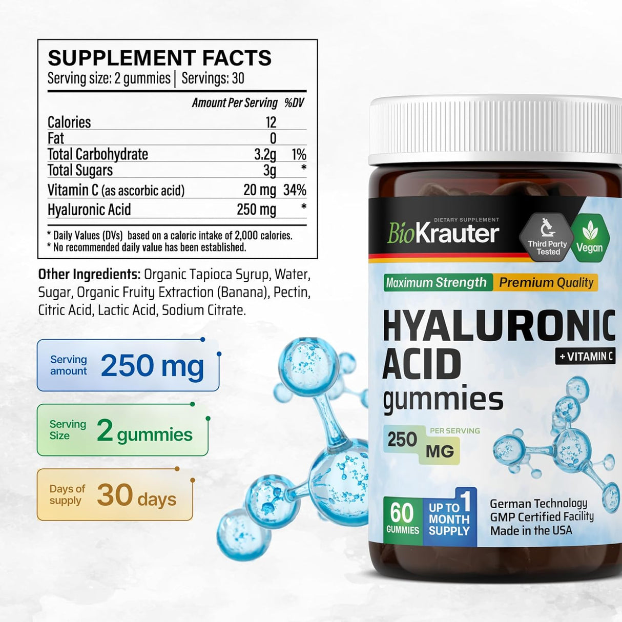 MAUWE HERBS ácido hialurónico con vitamina C