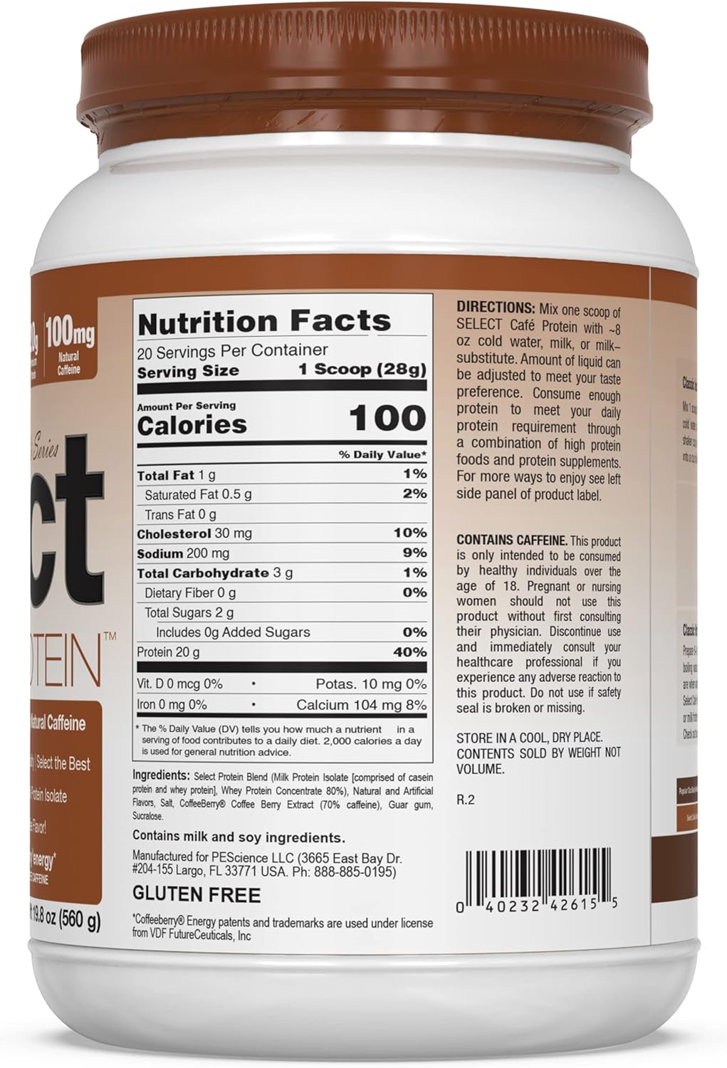 PEScience Select Cafe Caféina Caramel Macchiato 20 Servs