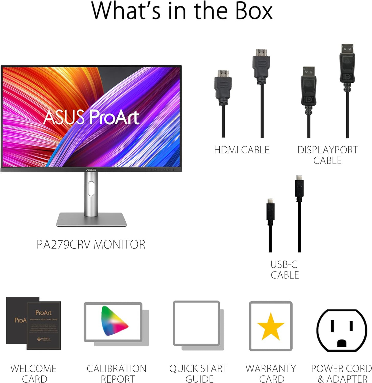 Monitor Profesional ASUS ProArt 27” 4K HDR PA279CRV