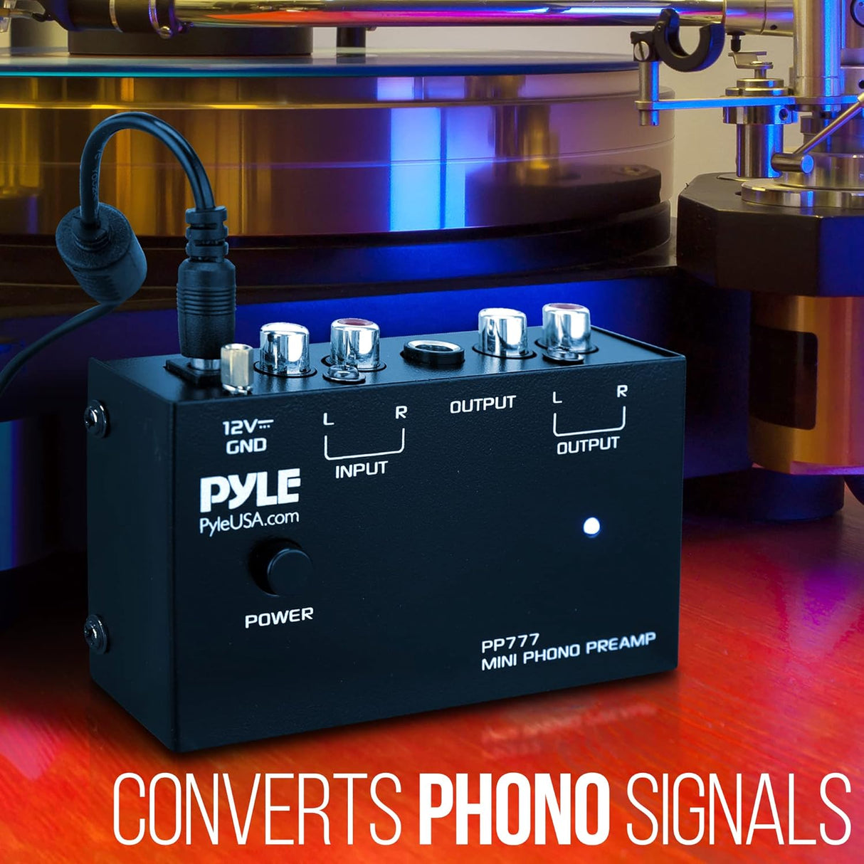 Preamplificador de plataforma giratoria PYLE-PRO PP777