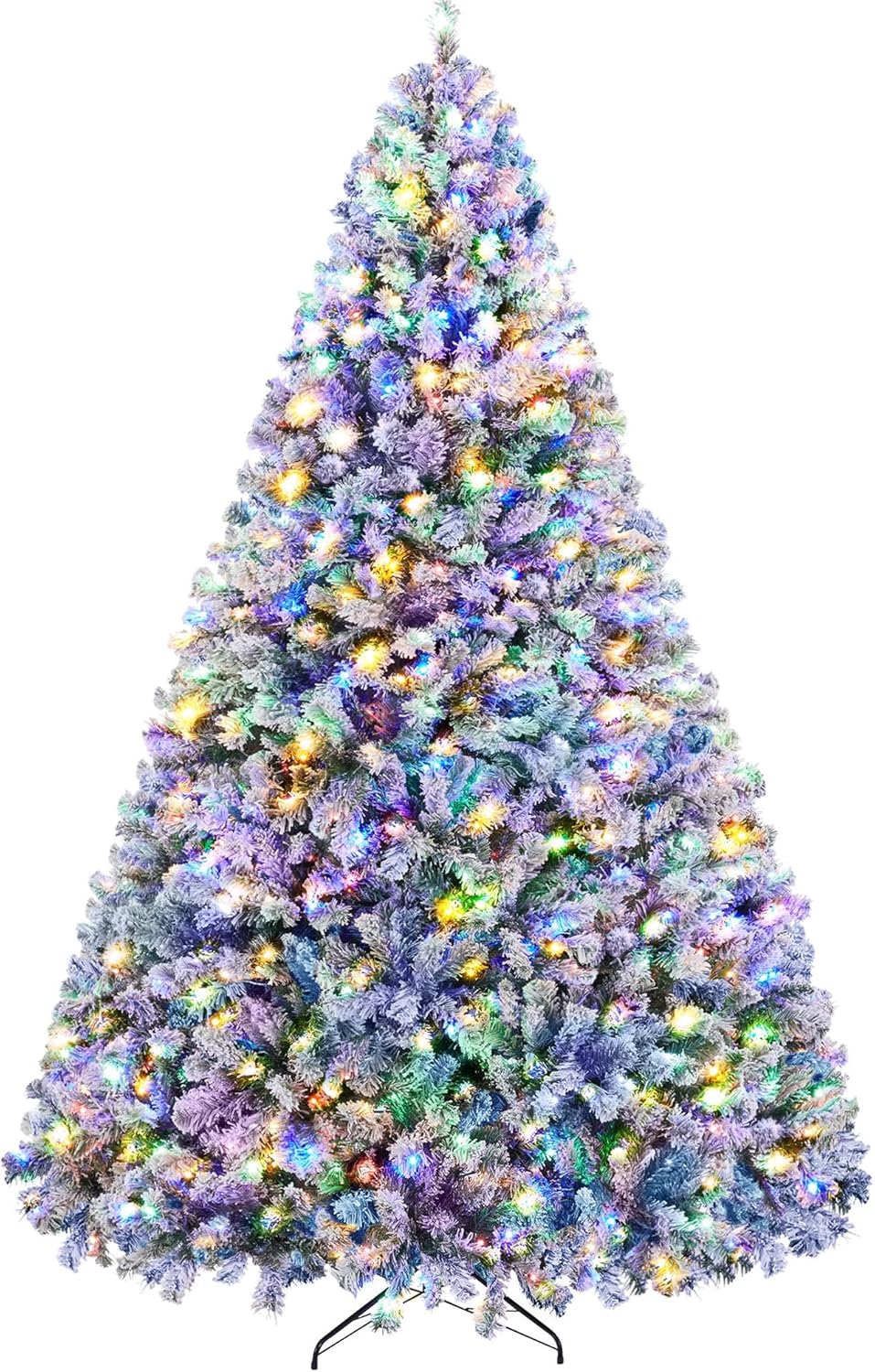 Árbol de Navidad Artificial Yaheetech 9ft con luces LED multicolor
