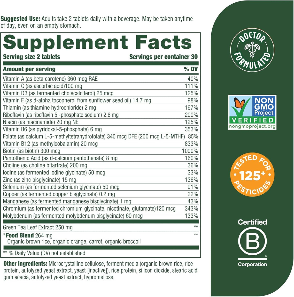 Suplemento Multivitamínico de 55+ para mujer vitamina D