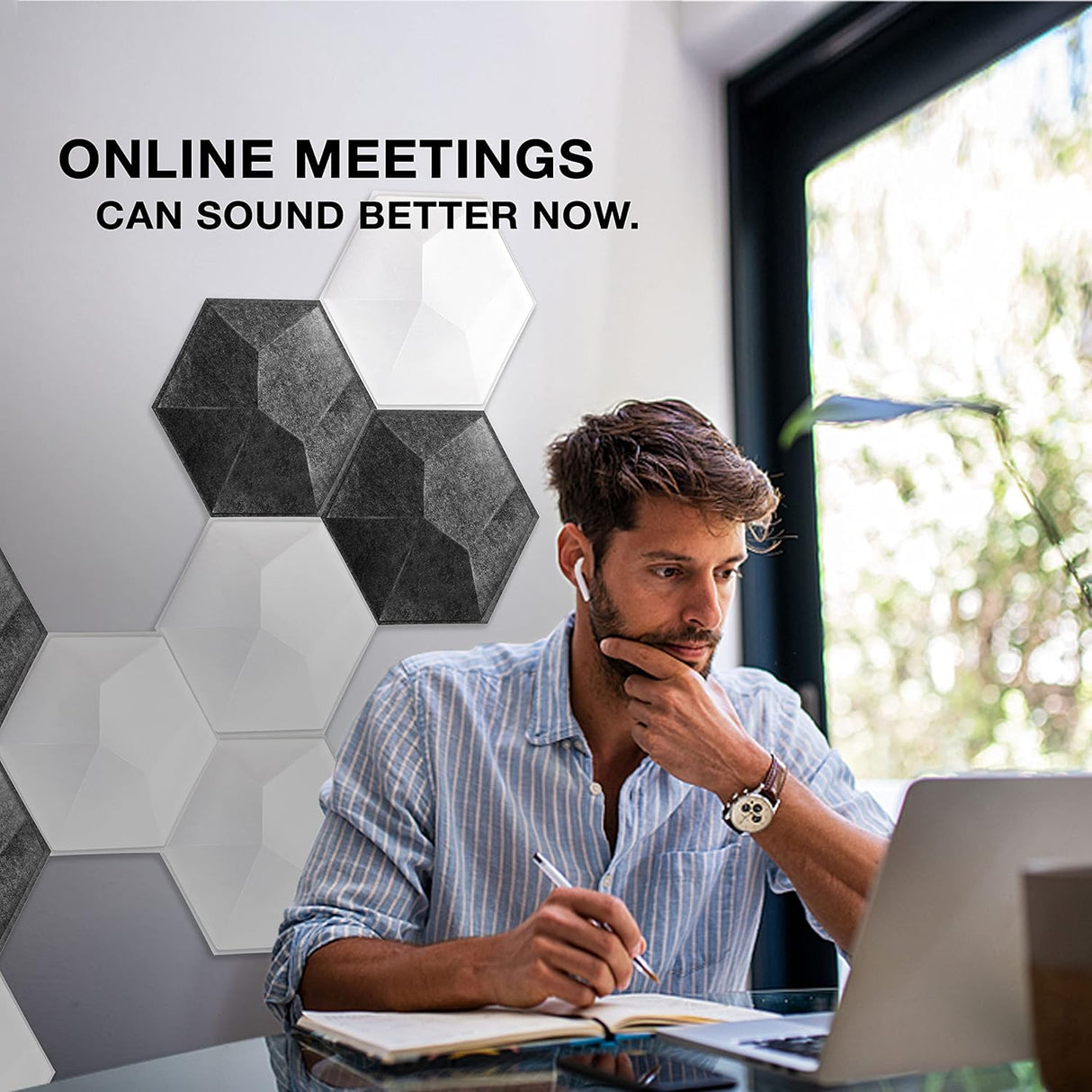 Paneles Acústicos Sonic Acoustics 12 Pzs 14x12x0.4 Beveled