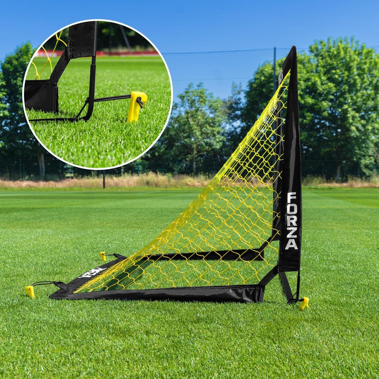 Portería desplegable para juegos y entrenamientos de niños