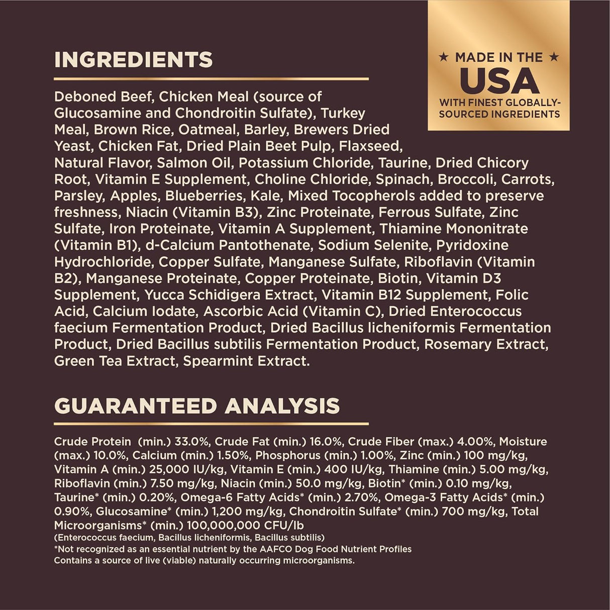 Alimento seco para perros, receta de res y cebada, 4 lbs