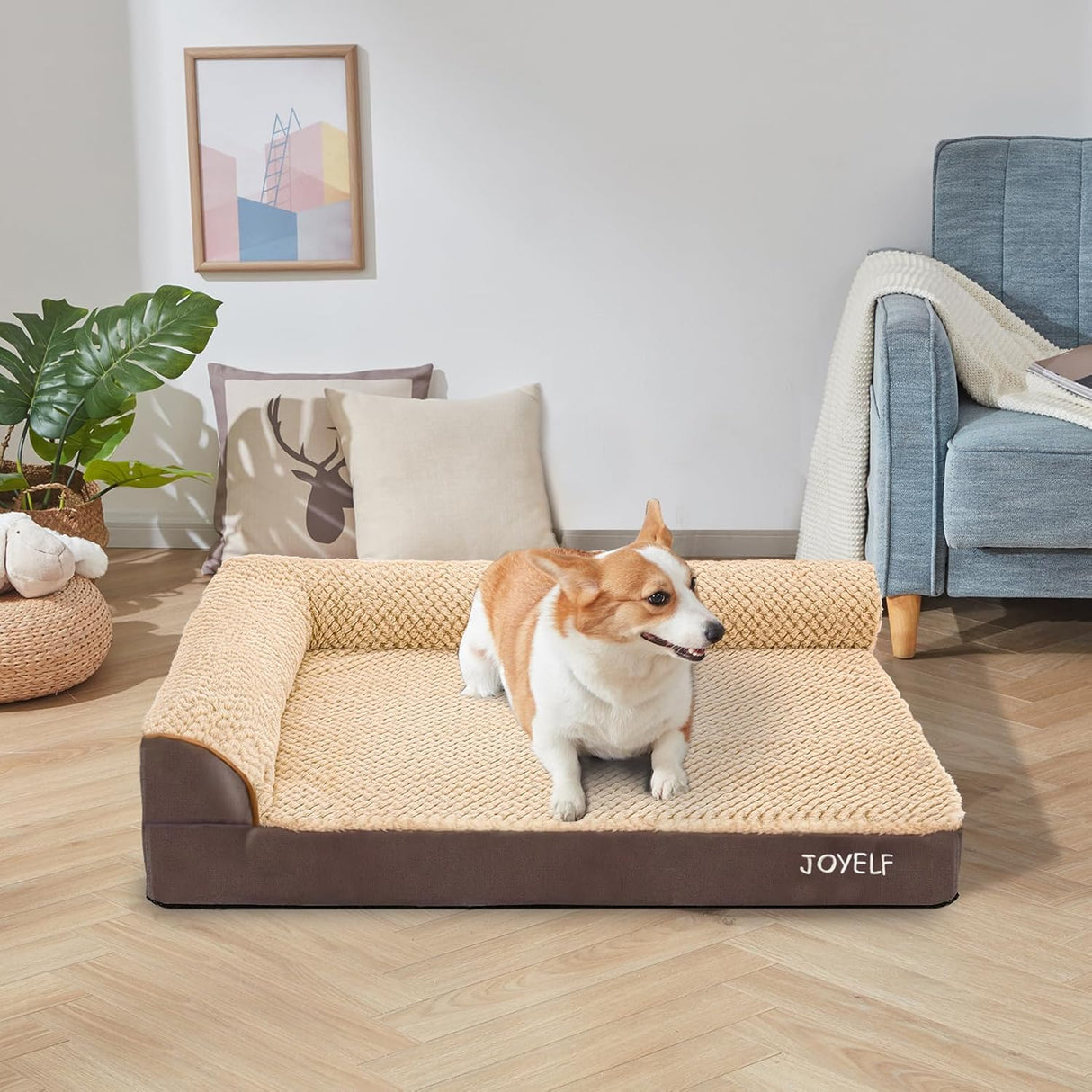 Cama ortopédica para perros grandes JOYELF, sofá con funda extraíble