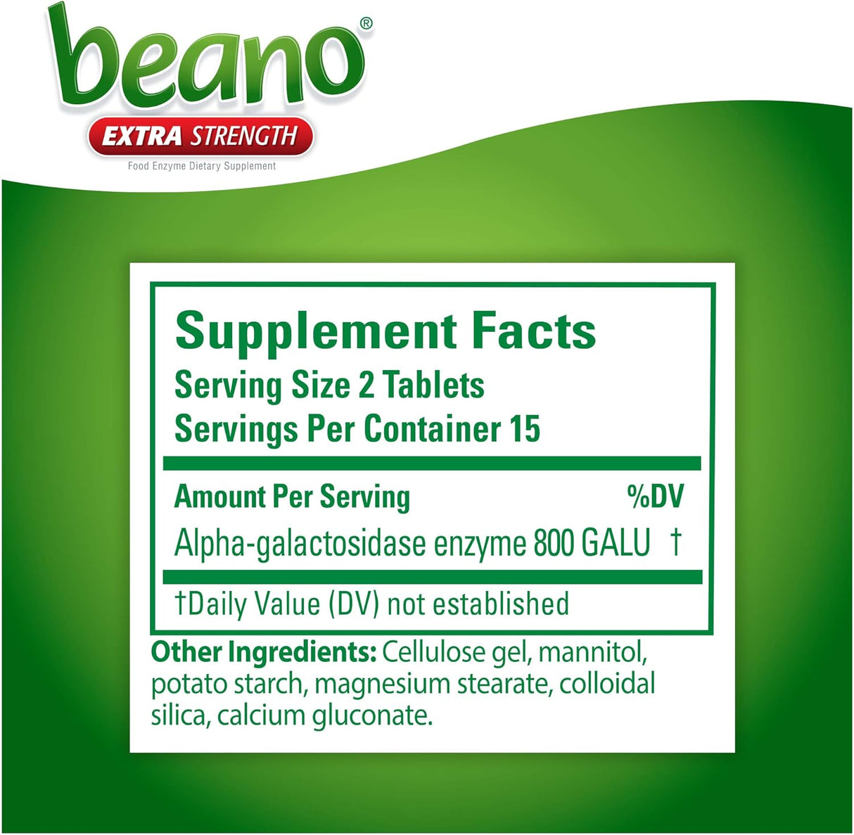 Suplemento de prevención de gases y enzimas digestivas, 30 CT