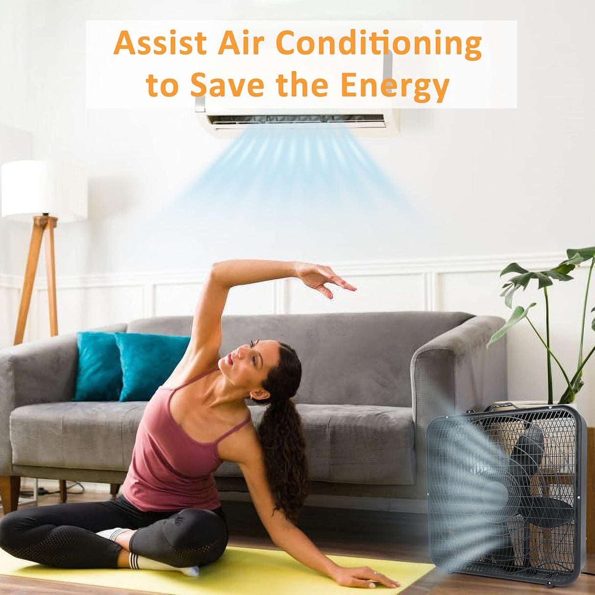 Ventilador de caja Simple Deluxe 20”, 3 velocidades, modelo 2023