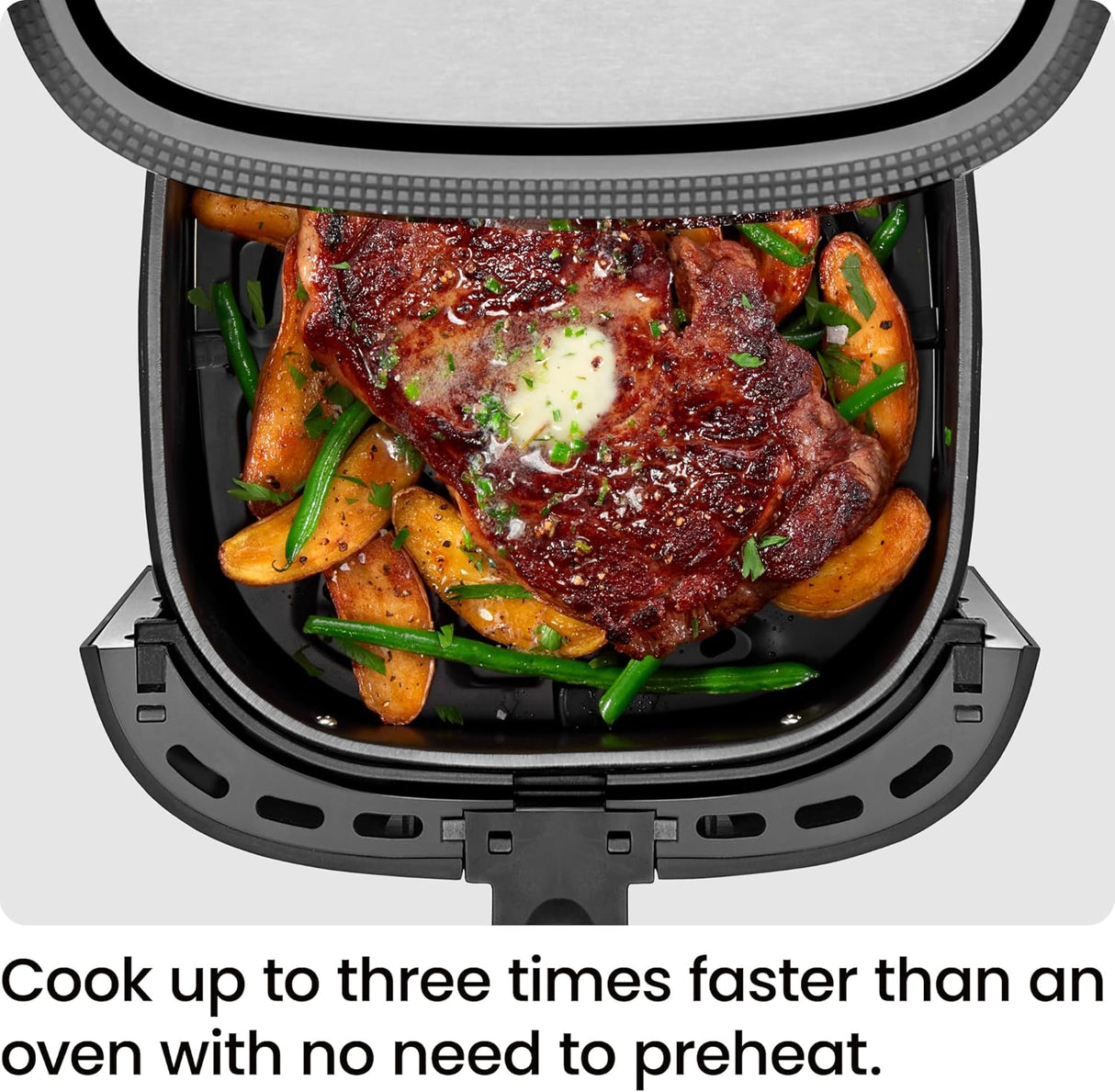 Freidora de aire Chefman TurboFry 5 Qt, control digital táctil