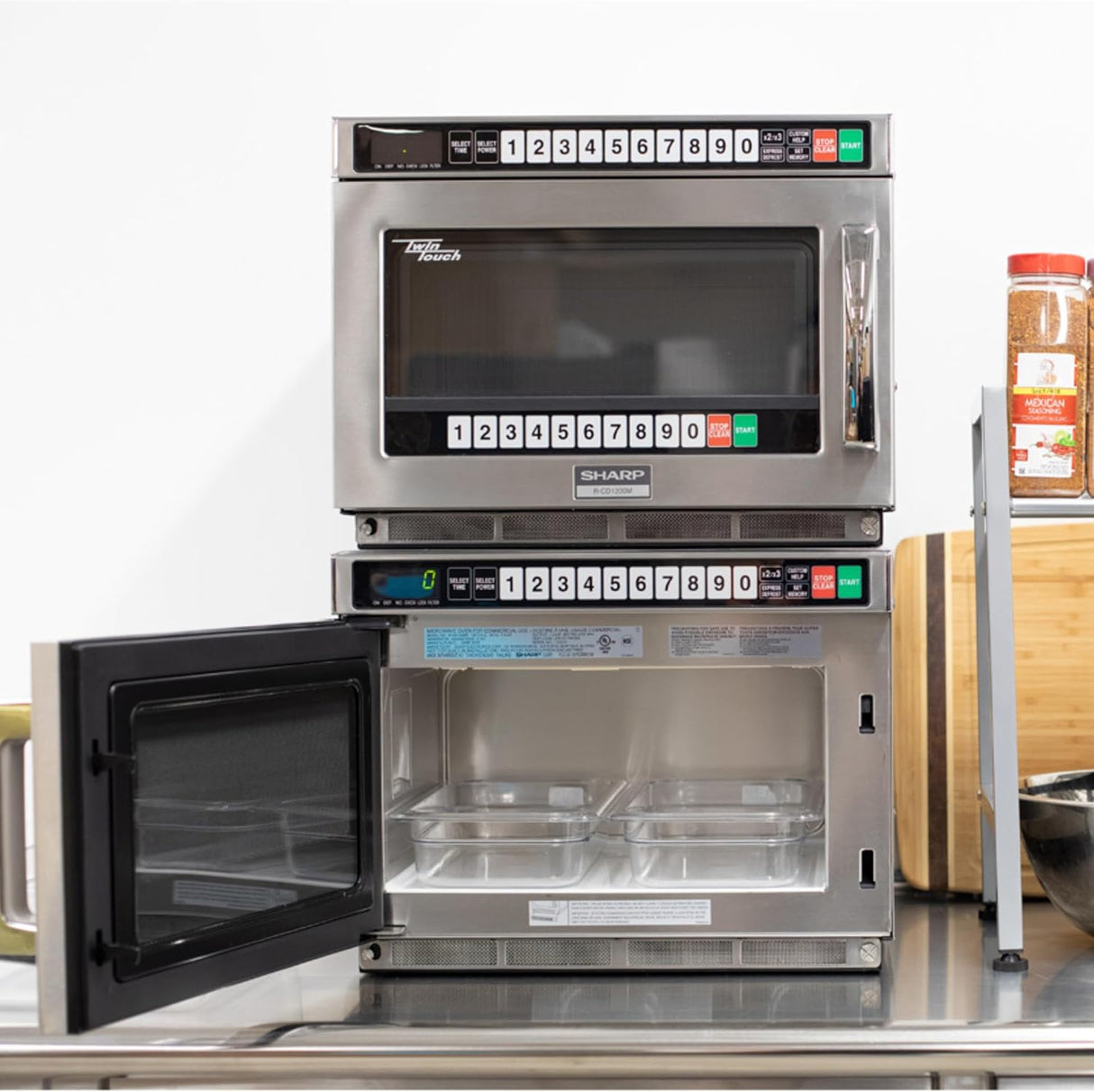 Microondas Comercial Sharp R-CD1800M, 1800W, Alta Capacidad