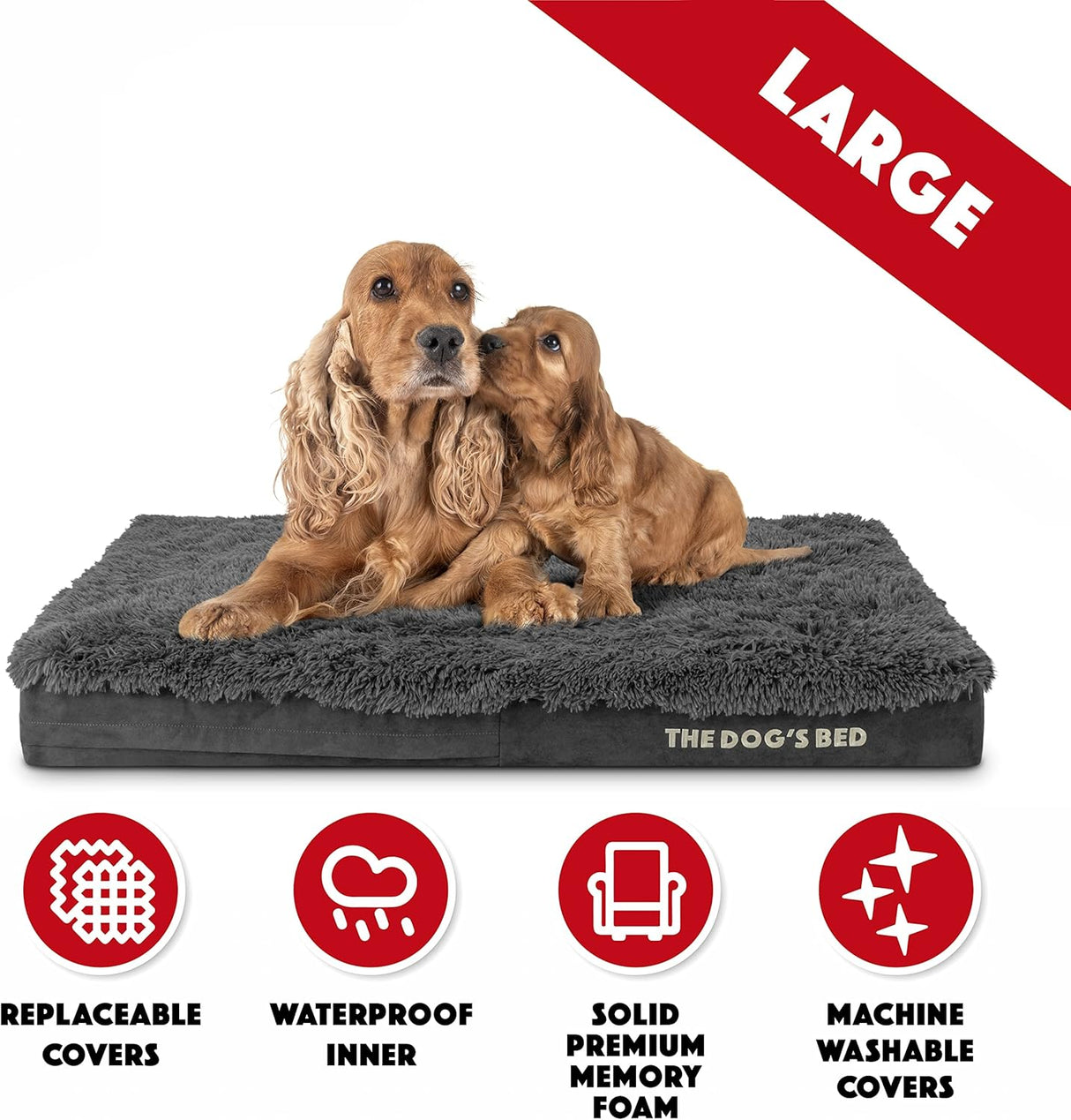 Cama ortopédica para perros, Dog’s Bed, espuma memoria, 40x25