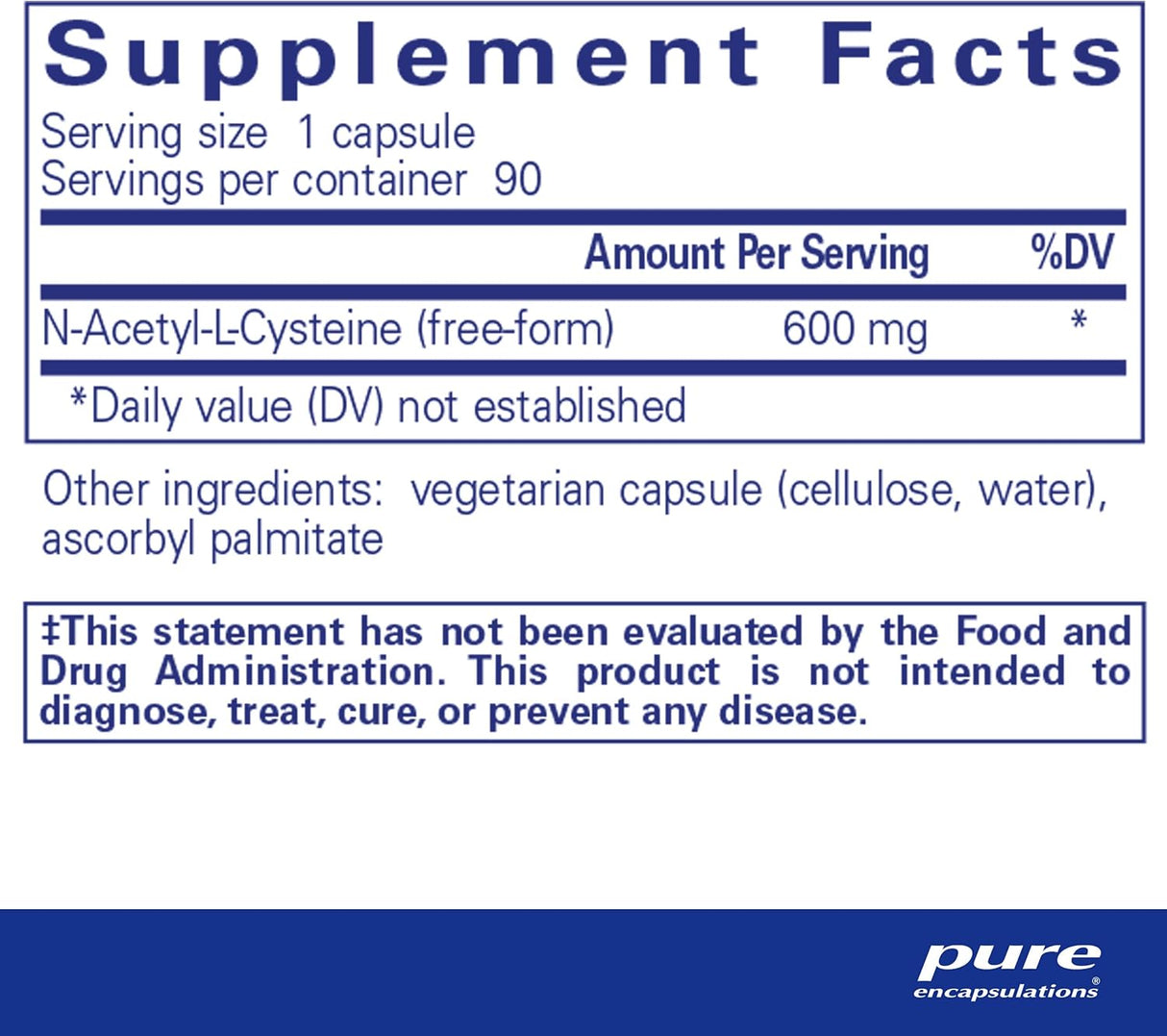 Suplementos Alimenticios N-acetil-L-cisteína