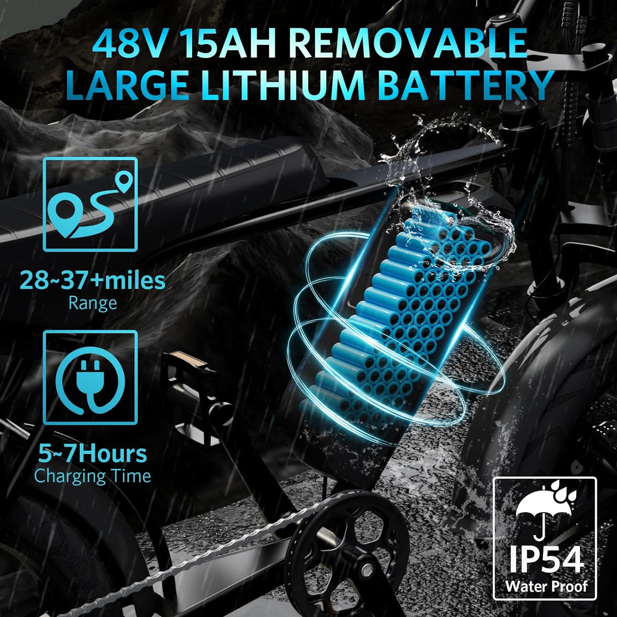 Bicicleta Eléctrica OUXI 750W 31MPH 20 Ruedas Gruesas V8