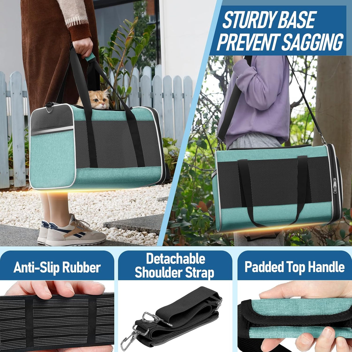 Transportín suave para perro pequeño, marca desconocida, hasta 15 lbs