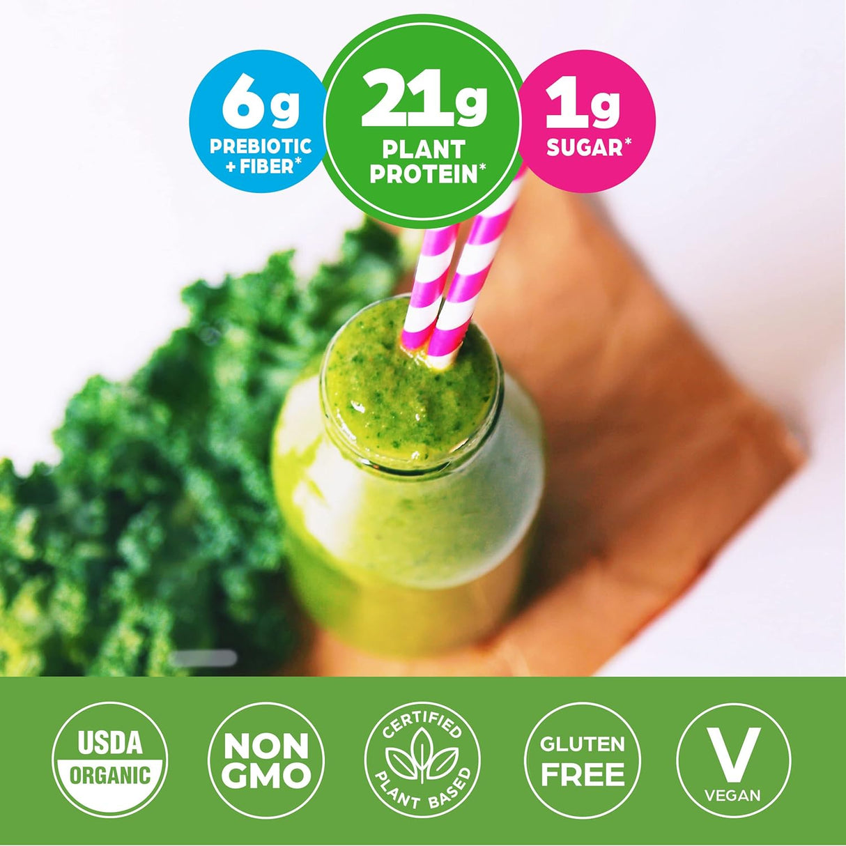 Suplementos Alimenticios Proteína vegana en polvo vainilla