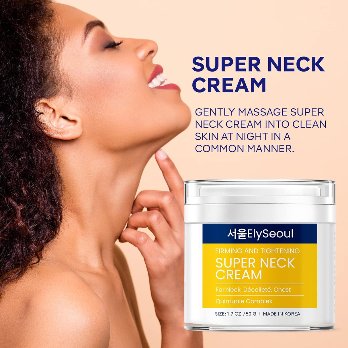 Crema coreana para el cuidado de la piel para el cuello