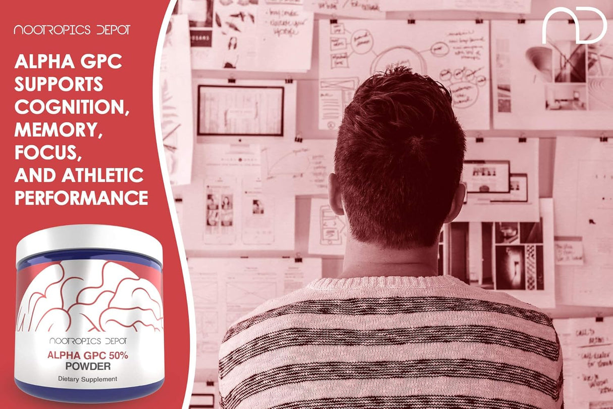 Suplemento Cerebral Alpha GPC en Polvo (50%) - Mejora Cognición