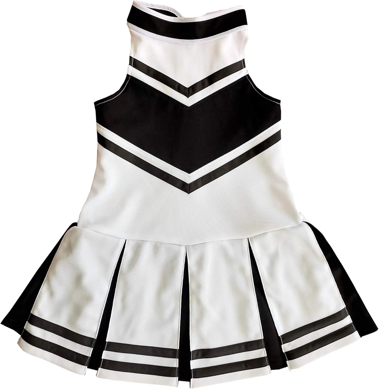 Disfraces de animadora para niñas talla XXL blanco y negro