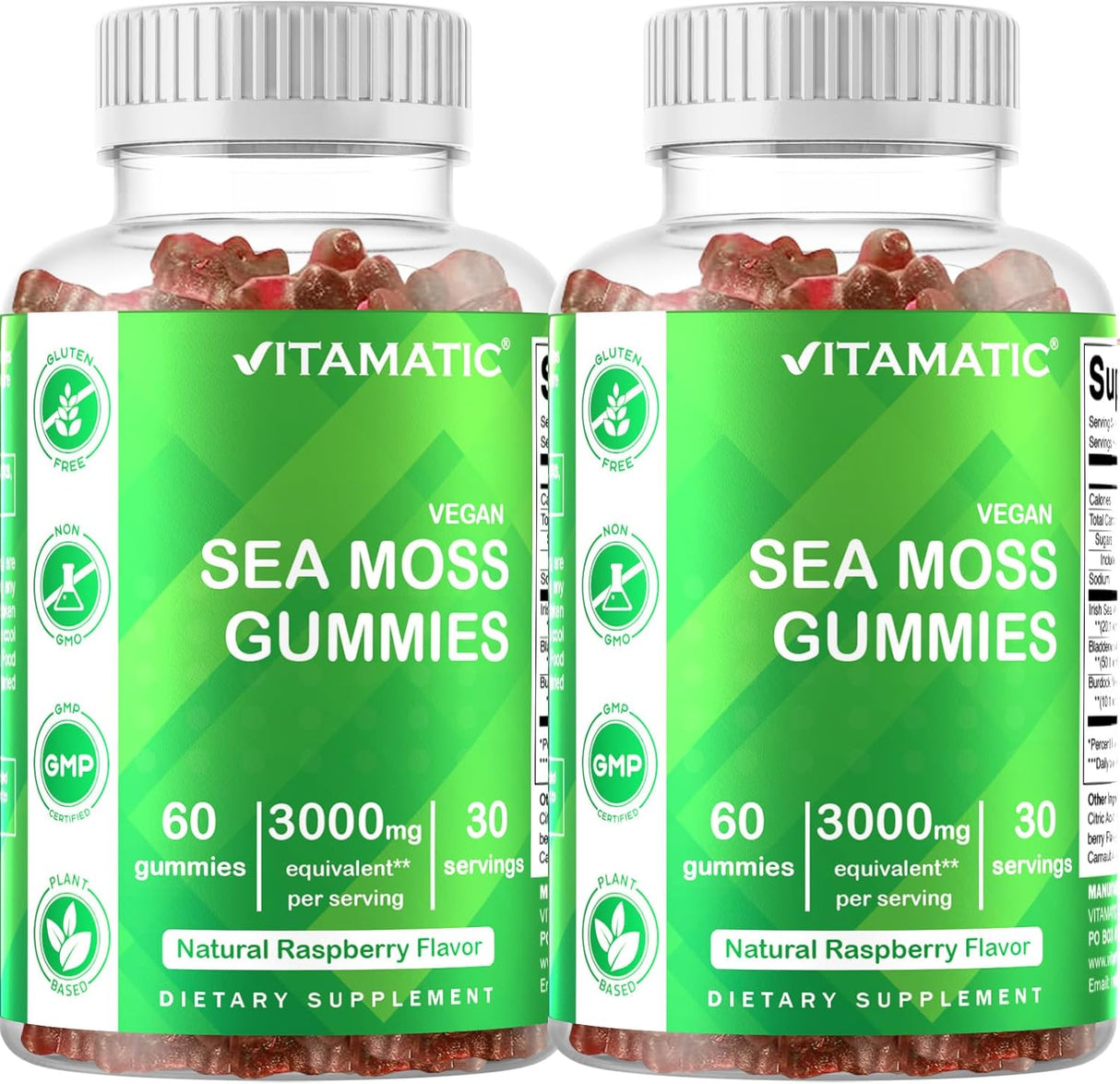 Vitamatic Gominolas de Musgo de Irlanda 3000 mg Pack 2