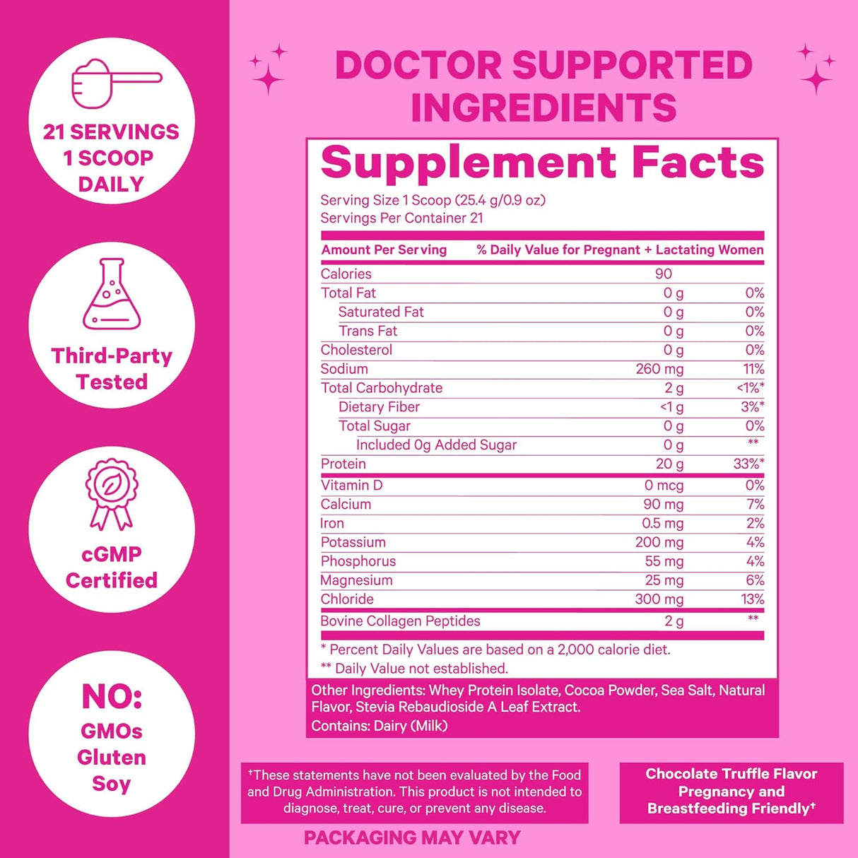 Proteína de embarazo lactancia proteína de chocolate
