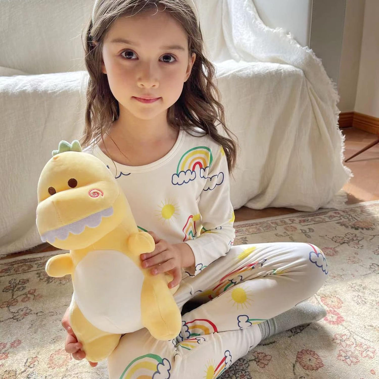 Lindo peluche de dinosaurio super suave para niños