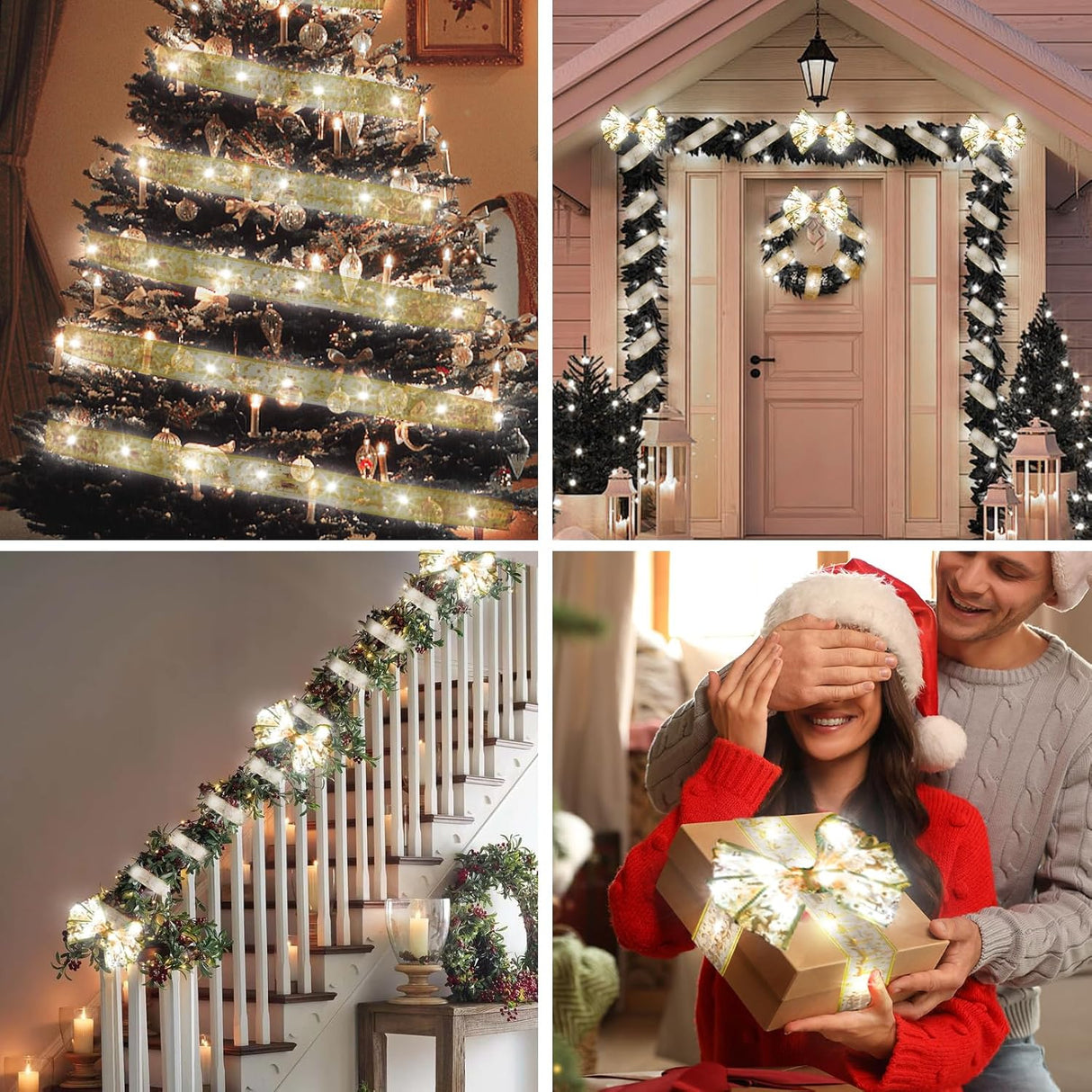 Decoraciones de Árbol de Navidad, 100 LED, Modo de Temporizador