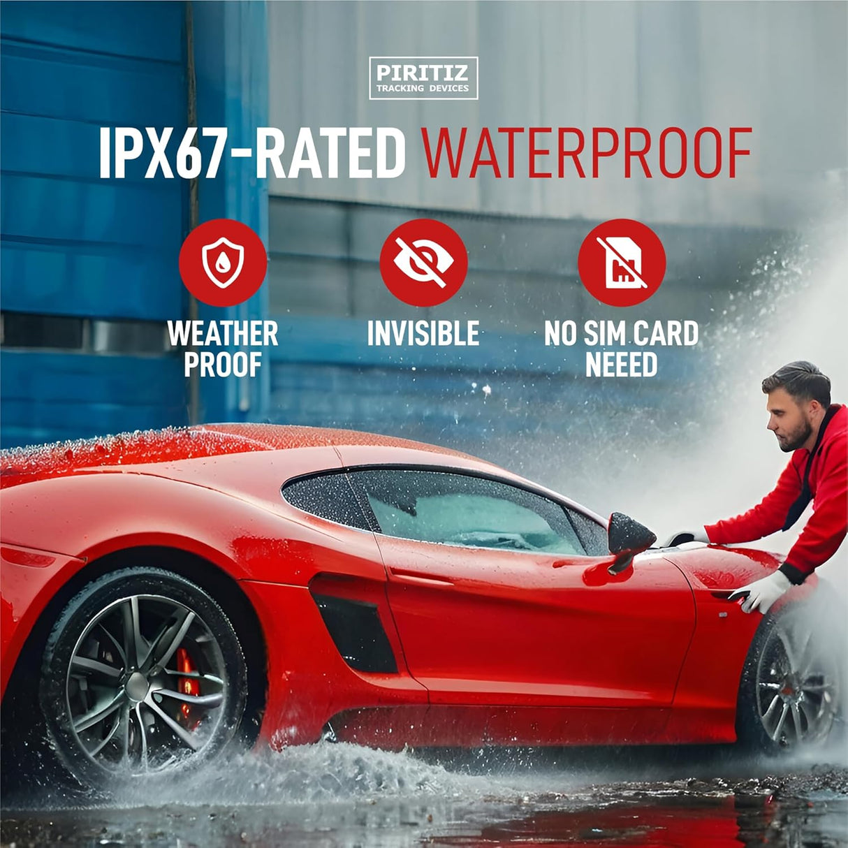 Rastreador GPS para Vehículos - Larga Batería, Sin Contrato