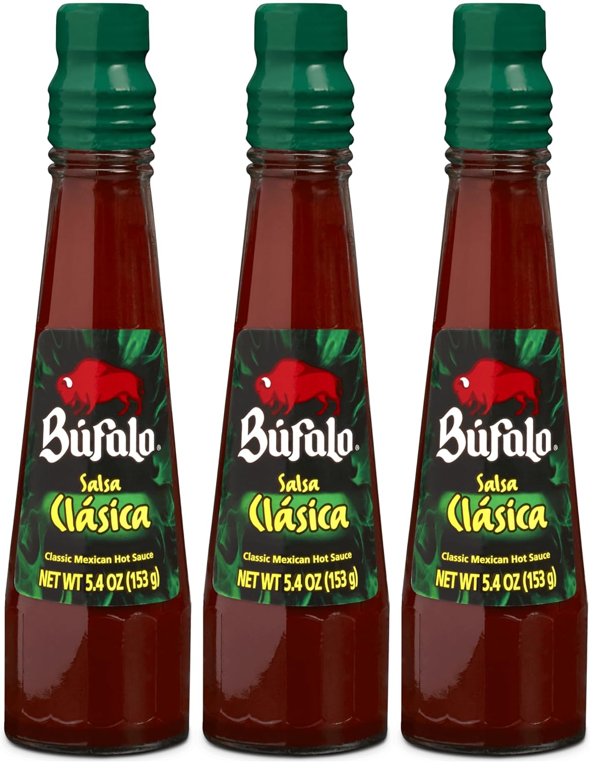 Salsa Picante Bufalo Clasica 5.4 oz (Paquete de 3)