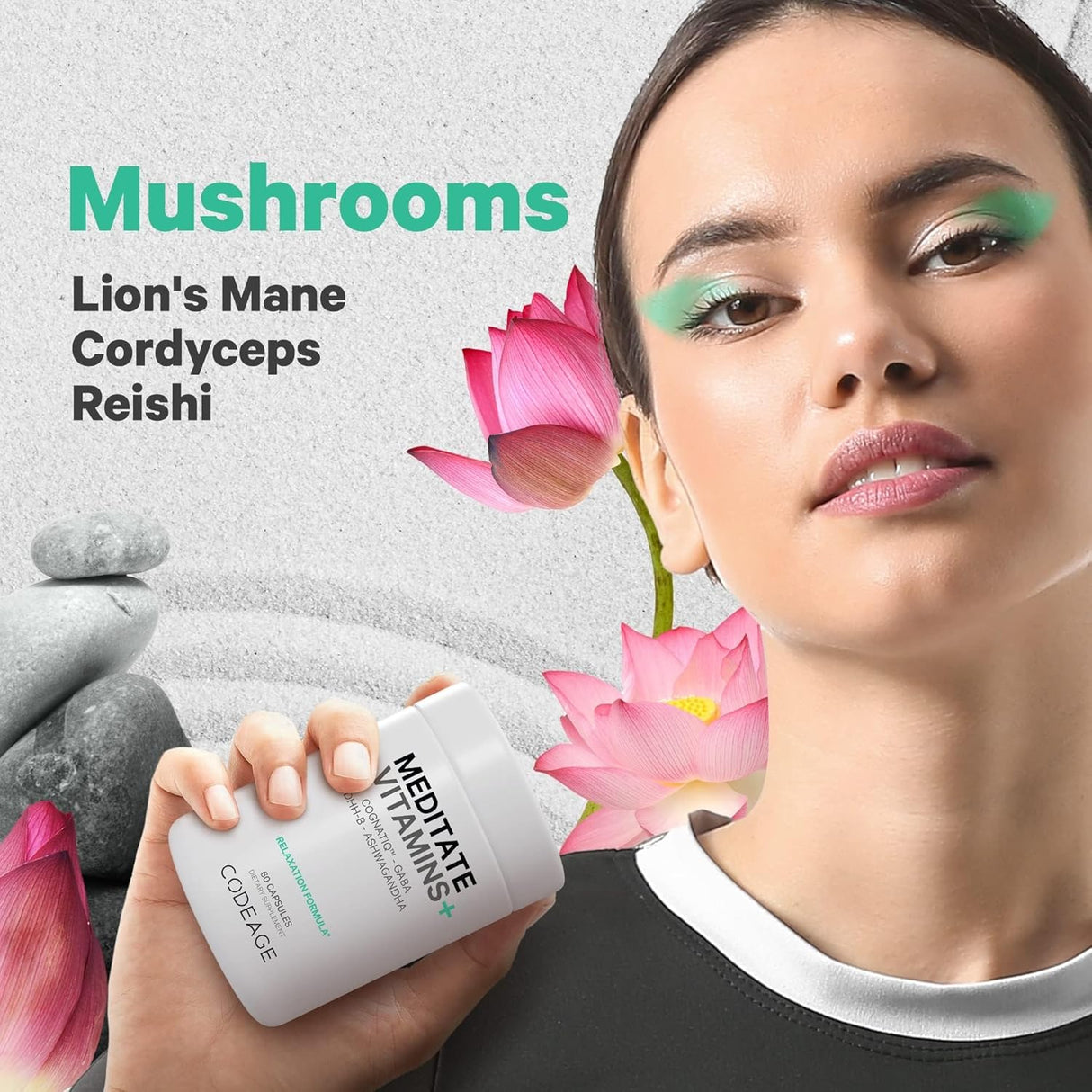 Suplemento Vitaminas GABA DHH-B CognatiQ Ashwagandha 60 u